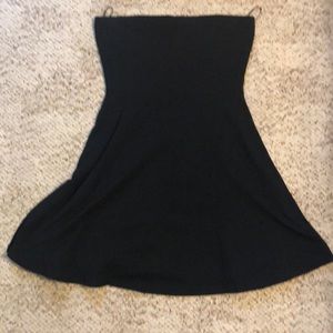 Black tube top dress